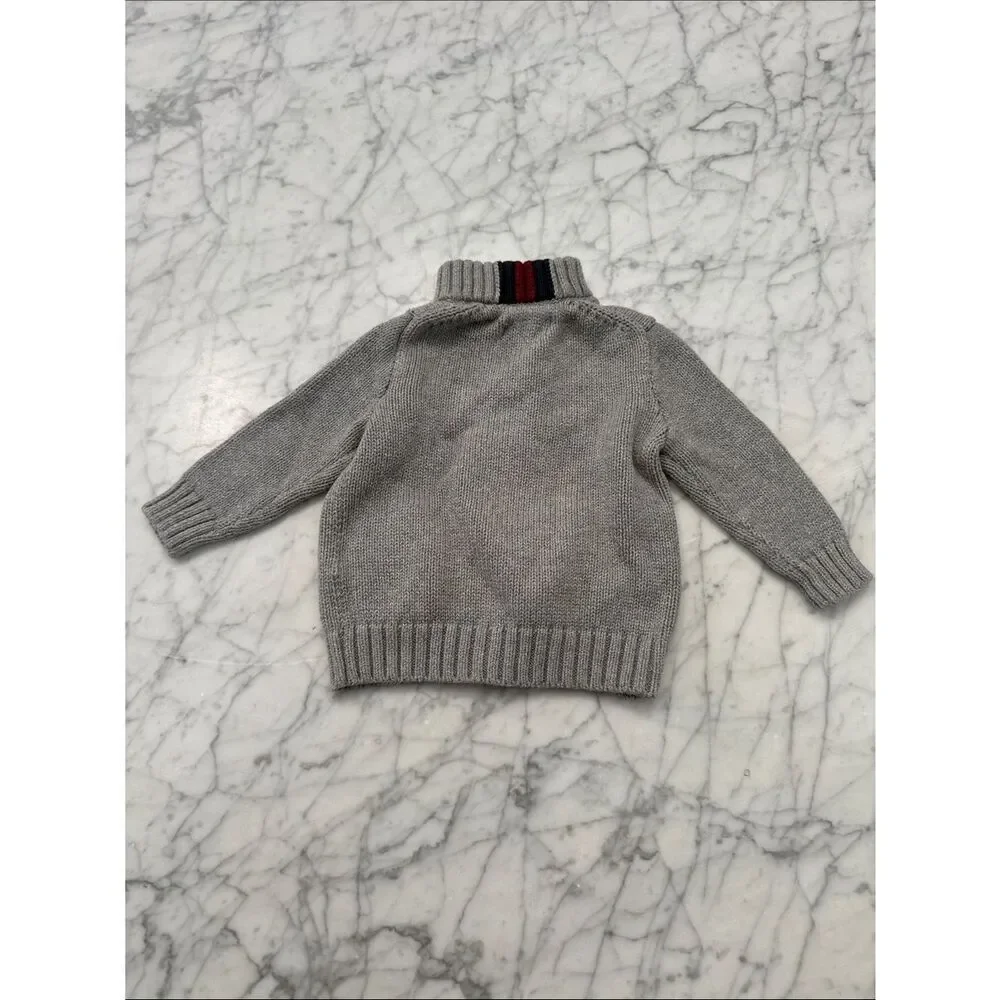 RALPH LAUREN Sz 12M Cardigan Sweater Full Zip Jacket Toddler Cotton